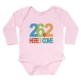 thumbnail image 1 of CafePress - 26.2 Here I Come Body Suit - Long Sleeve Cotton Baby Bodysuit, 1 of 4
