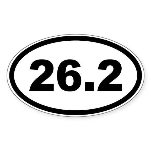 CafePress - 26.2 Marathon - Sticker (Oval)