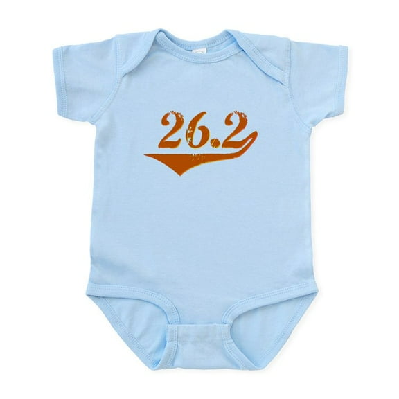 CafePress - 26.2 Retro Infant Bodysuit - Baby Light Bodysuit, Size Newborn - 24 Months