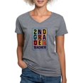 thumbnail image 1 of CafePress - 2Nd Grade Teacher T Shirt - Women's V-Neck Dark T-Shirt, 1 of 4