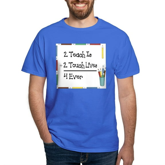CafePress - 2Teach T Shirt - Men's Classic Graphic Cotton T-Shirt