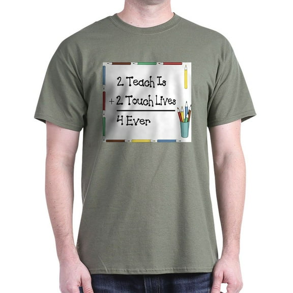 CafePress - 2Teach T Shirt - Men's Classic Graphic Cotton T-Shirt