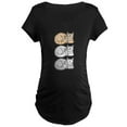 thumbnail image 1 of CafePress - 3 ASL Kitties Maternity Dark T Shirt - Maternity Dark T-Shirt, 1 of 3