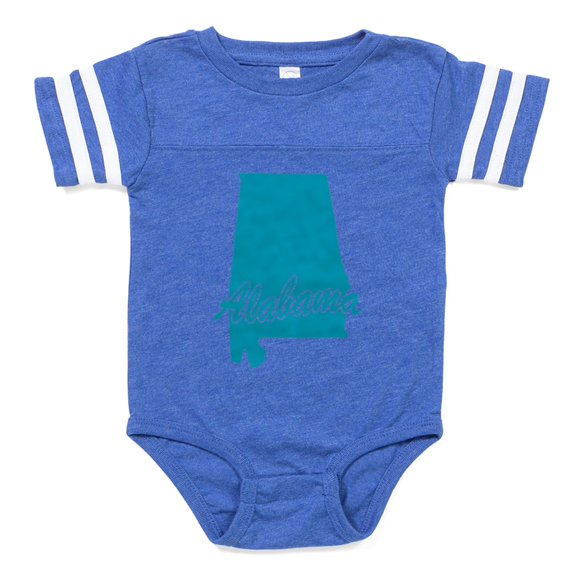 CafePress - 3 Alabama - Cute Infant Baby Football Bodysuit