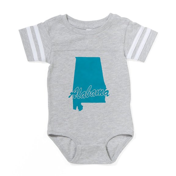 CafePress - 3 Alabama - Cute Infant Baby Football Bodysuit
