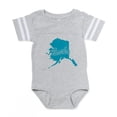 thumbnail image 1 of CafePress - 3 Alaska - Cute Infant Baby Football Bodysuit, 1 of 3