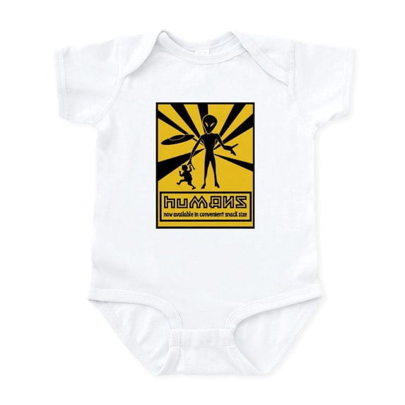 CafePress - 3 Alien Body Suit - Baby Light Bodysuit, Size Newborn - 24 Months