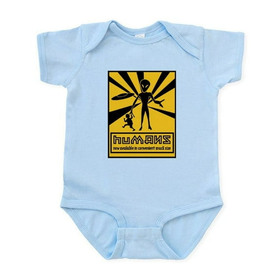 CafePress - 3 Alien Body Suit - Baby Light Bodysuit, Size Newborn - 24 Months