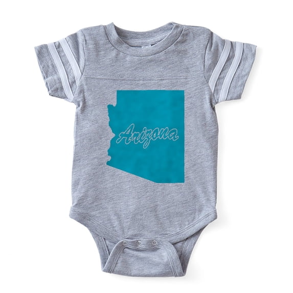 CafePress - 3 Arizona - Cute Infant Baby Football Bodysuit