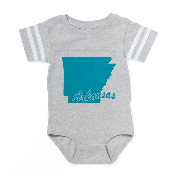 CafePress - 3 Arkansas - Cute Infant Baby Football Bodysuit