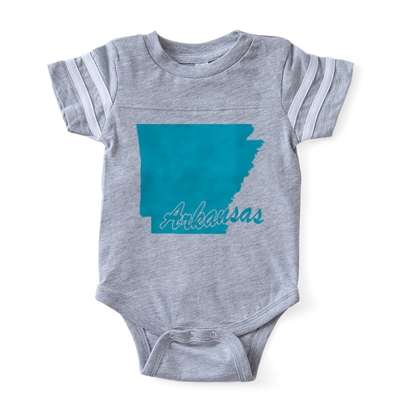 CafePress - 3 Arkansas - Cute Infant Baby Football Bodysuit