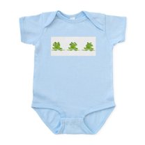 CafePress - 3 Frogs! Infant Creeper - Baby Light Bodysuit, Size Newborn - 24 Months