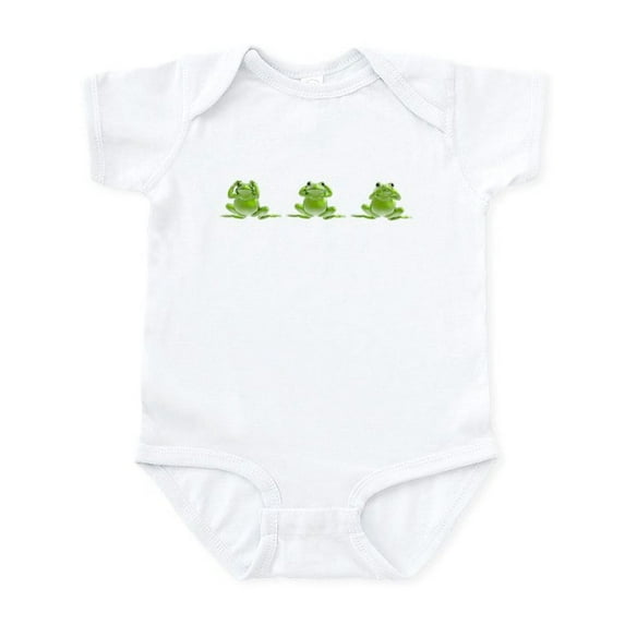 CafePress - 3 Frogs! Infant Creeper - Baby Light Bodysuit, Size Newborn - 24 Months