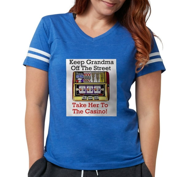 CafePress - 3 Gmacasino T Shirt - Womens Football Shirt