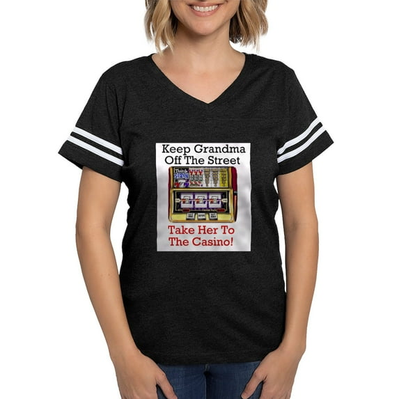 CafePress - 3 Gmacasino T Shirt - Womens Football Shirt