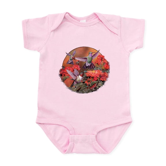 CafePress - 3 Hummingbirds Infant Body Suit - Baby Light Bodysuit, Size Newborn - 24 Months