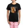 thumbnail image 1 of CafePress - 3 Irish Terrier Pajamas - Women's Short Sleeve Print T-Shirt and Pants Dark Cotton Pajama Set, 1 of 7