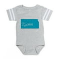 thumbnail image 1 of CafePress - 3 Kansas - Cute Infant Baby Football Bodysuit, 1 of 3