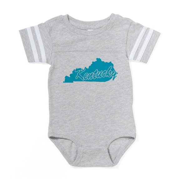 CafePress - 3 Kentucky - Cute Infant Baby Football Bodysuit