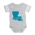 thumbnail image 1 of CafePress - 3 Louisiana - Cute Infant Baby Football Bodysuit, 1 of 3
