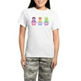 thumbnail image 1 of CafePress - 3 Matryoshka Women's Light Pajamas - Women's Short Sleeve Print T-Shirt and Pants Light Cotton Pajama Set, 1 of 7