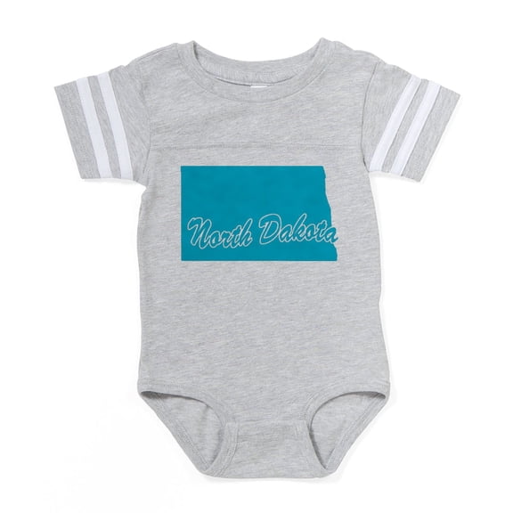 CafePress - 3 N Dakota - Cute Infant Baby Football Bodysuit