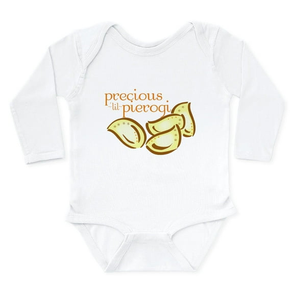 CafePress - 3 Precious Pierogi 7X7 Body Suit - Long Sleeve Cotton Baby Bodysuit