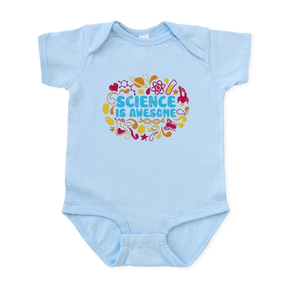 CafePress - 3 Science Body Suit - Baby Light Bodysuit, Size Newborn - 24 Months