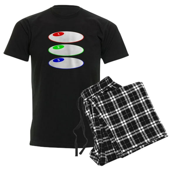 CafePress - 3 Steps Oval Balloons Pajamas - Men's Dark Loose Fit Cotton Pajama Set