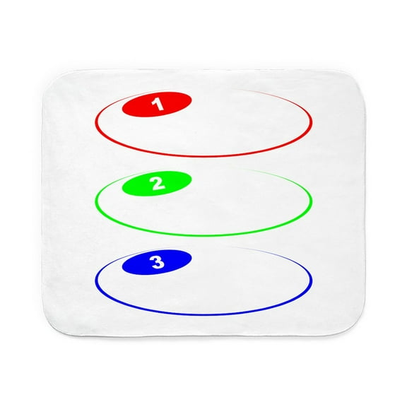 CafePress - 3 Steps Oval Balloons - Sherpa Fleece Throw Blanket 60" x 50"