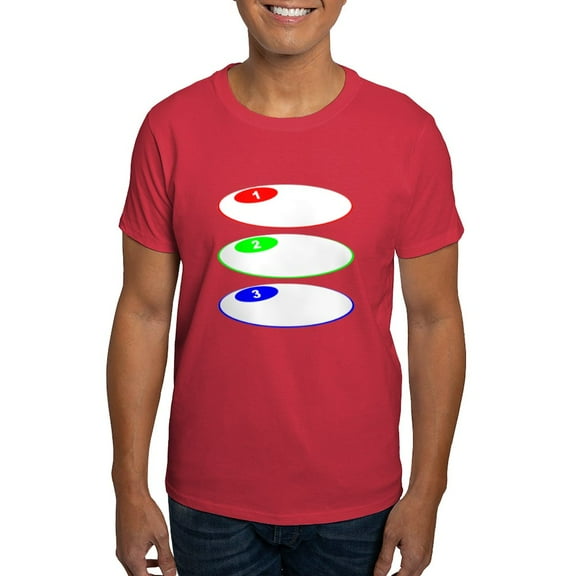 CafePress - 3 Steps Oval Balloons T Shirt - Men's Classic Graphic Cotton T-Shirt
