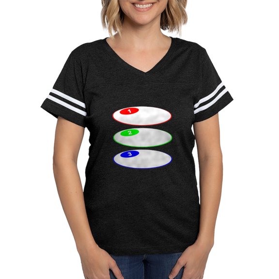 CafePress - 3 Steps Oval Balloons T Shirt - Womens Football Shirt