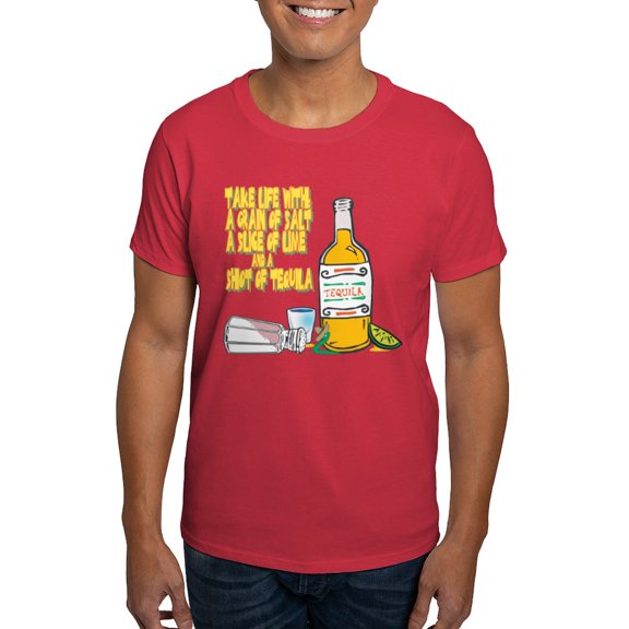 CafePress - 3 Tequila Dark T Shirt - Men's Classic Graphic Cotton T-Shirt