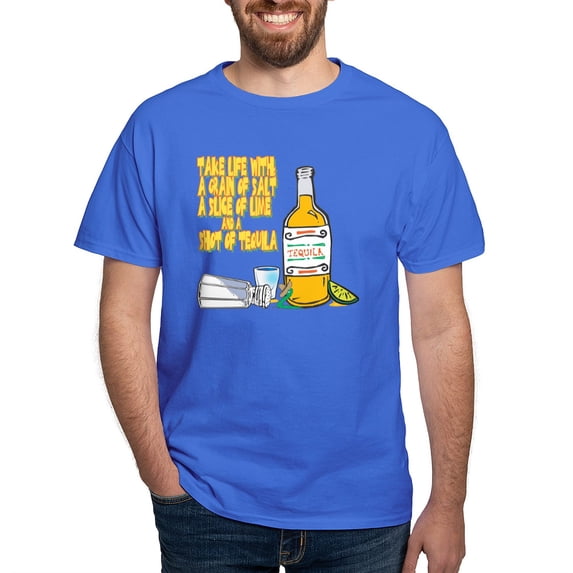 CafePress - 3 Tequila Dark T Shirt - Men's Classic Graphic Cotton T-Shirt