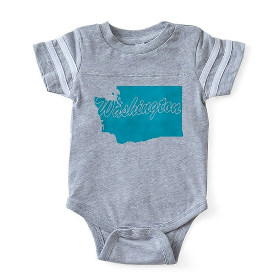 CafePress - 3 Washington - Cute Infant Baby Football Bodysuit
