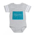 thumbnail image 1 of CafePress - 3 Wyoming - Cute Infant Baby Football Bodysuit, 1 of 3