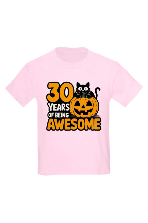 - 30 Years Of Being Awesome Vintage T Shirt Design Kids T Shirt - Light Classic Kids Graphic, Short Sleeve T-Shirt, Sizes XS-XL