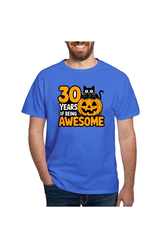 - 30 Years Of Being Awesome Vintage T Shirt Design Men's Value T Shirt - Men's Classic Graphic Cotton T-Shirt