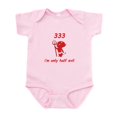 thumbnail image 1 of CafePress - 333 I'm Only Half Evil Infant Bodysuit - Baby Light Bodysuit, Size Newborn - 24 Months, 1 of 4