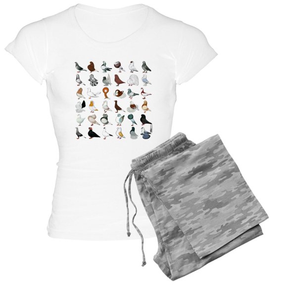 CafePress - 36 Pigeon Breeds - Women's Light Pajamas
