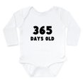 thumbnail image 1 of CafePress - 365 Days Old Body Suit - Long Sleeve Cotton Baby Bodysuit, 1 of 4