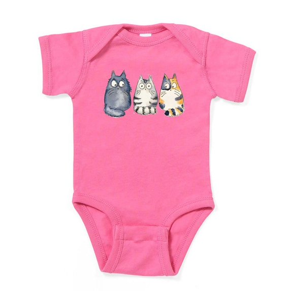 CafePress - 3Cats2 Kopie - Cute Infant Bodysuit Baby Romper - Size Newborn - 24 Months