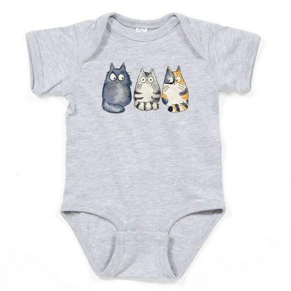 CafePress - 3Cats2 Kopie - Cute Infant Bodysuit Baby Romper - Size Newborn - 24 Months