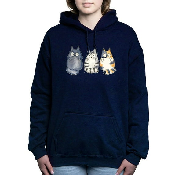 CafePress - 3Cats2 Kopie - Pullover Hoodie, Classic & Comfortable Hooded Sweatshirt