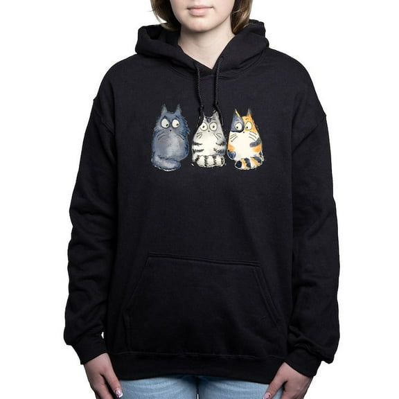 CafePress - 3Cats2 Kopie - Pullover Hoodie, Classic & Comfortable Hooded Sweatshirt