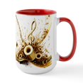 thumbnail image 1 of CafePress - 3D Music Notes Explosion Mugs - 15 oz Ceramic Large White Novelty Mug, 1 of 4