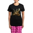 thumbnail image 1 of CafePress - 3D Music Notes Explosion Pajamas - Women's Short Sleeve Print T-Shirt and Pants Dark Cotton Pajama Set, 1 of 7