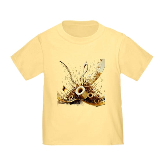 CafePress - 3D Music Notes Explosion T Shirt - Cute Toddler T-Shirt, 100% Cotton