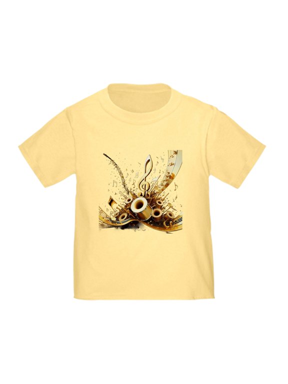 - 3D Music Notes Explosion T Shirt - Cute Toddler T-Shirt, 100% Cotton