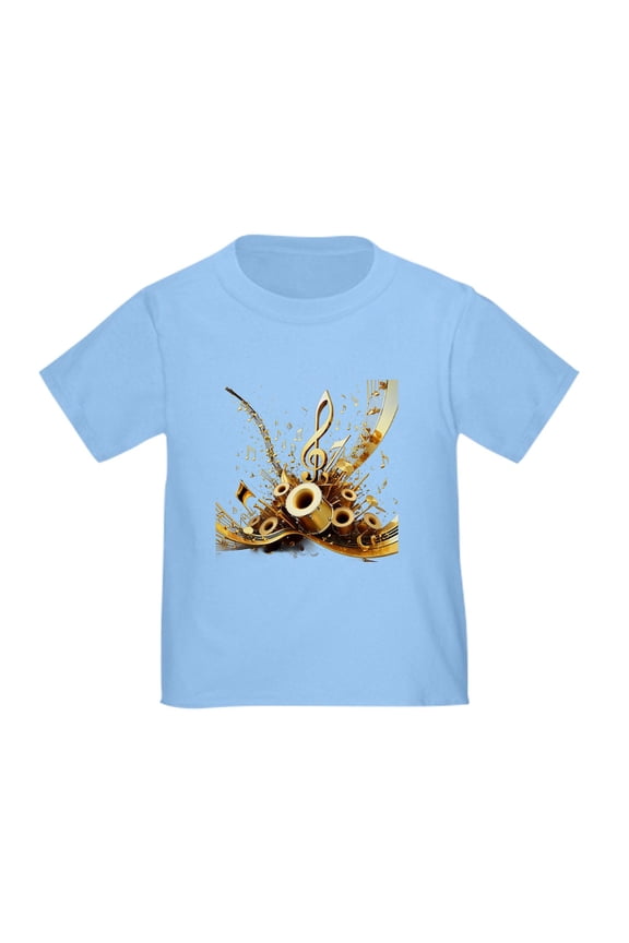 - 3D Music Notes Explosion T Shirt - Cute Toddler T-Shirt, 100% Cotton